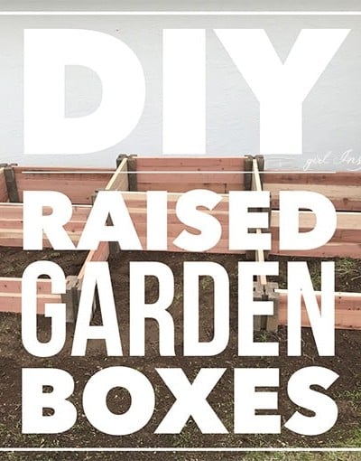 Fast and Easy DIY Raised Garden Boxes