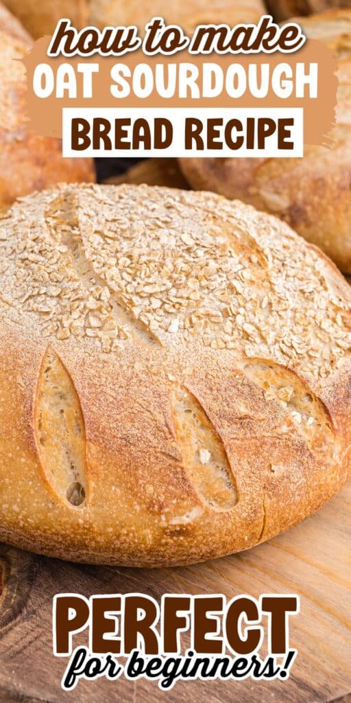 Oat sourdough bread.