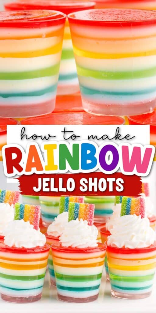 Rainbow Jello Shots
