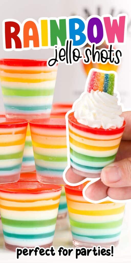 Rainbow Jello Shots