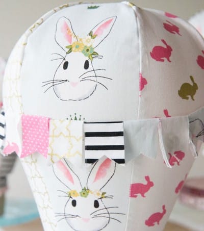 Tabletop Hot Air Balloon Sewing Pattern - darling for party or room decor - these are a quick sew!